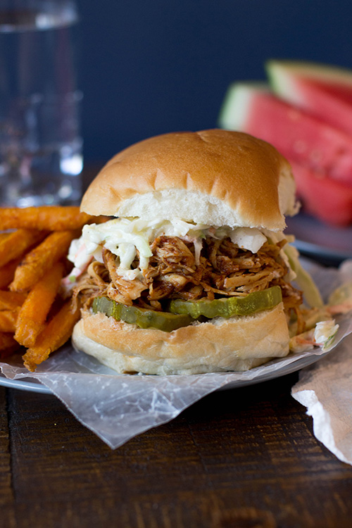 Crockpot Shredded BBQ Chicken Recipe | The Family Freezer