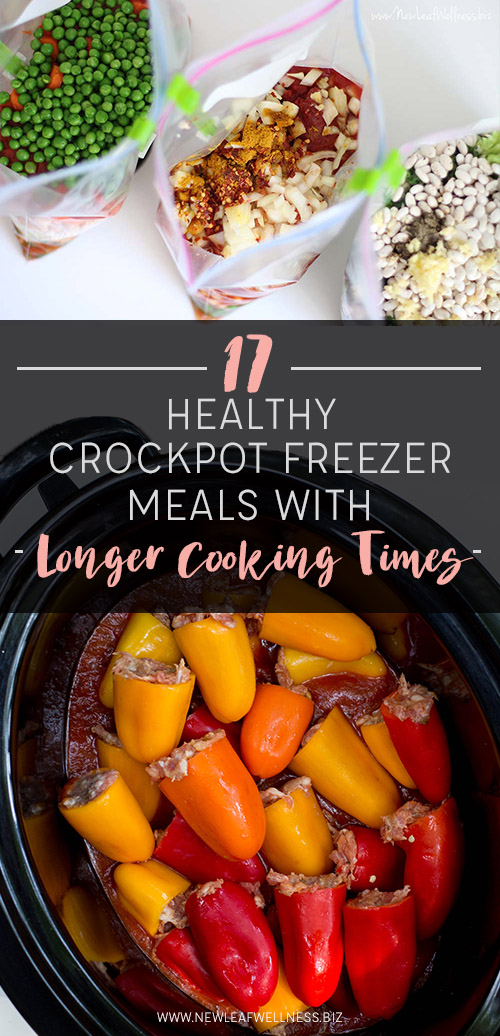 17 Healthy Crockpot Freezer Meals with Longer Cooking Times