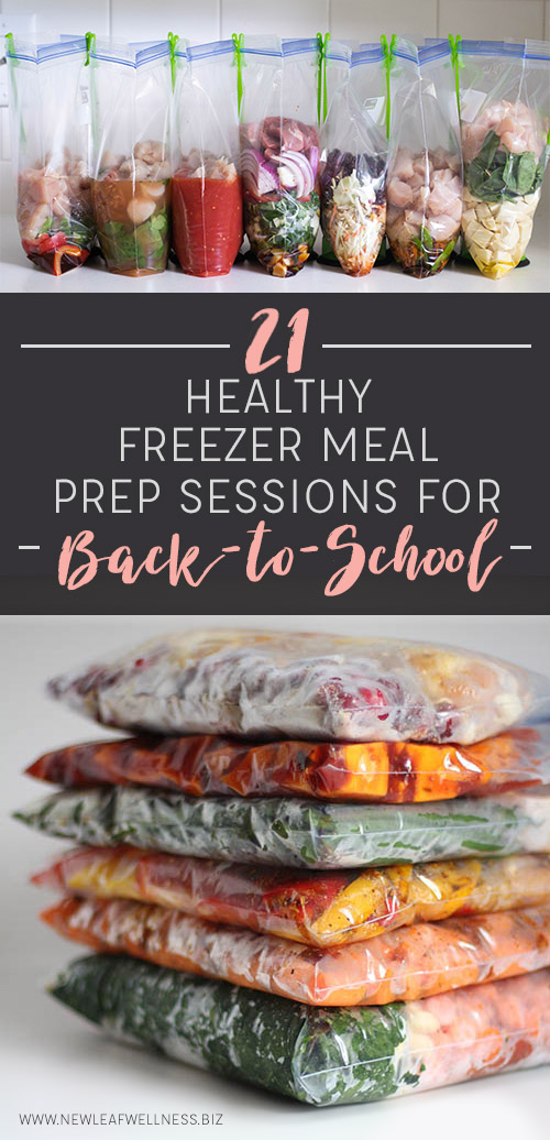 21 Healthy Freezer Meal Prep Sessions for Back-to-School