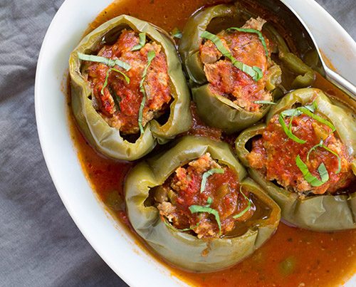 Slow Cooker Stuffed Peppers (Freezer-Friendly!)