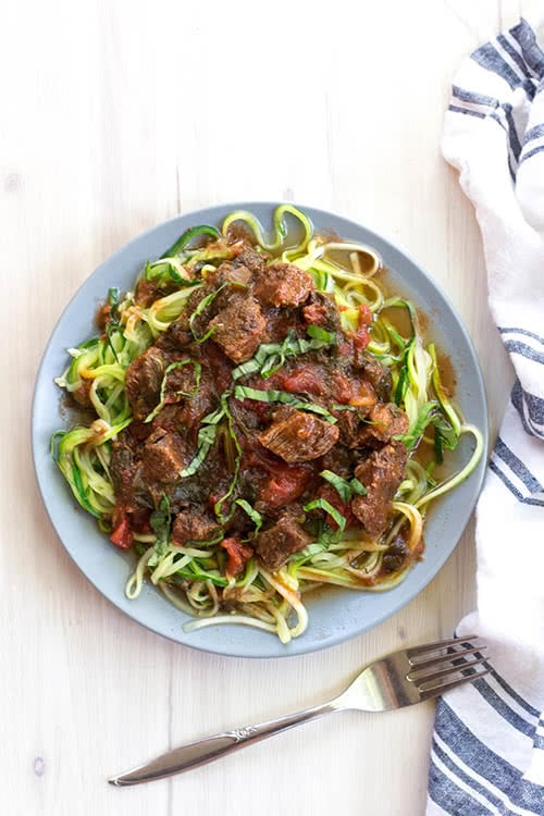 Crockpot Steak Italiano Marinara