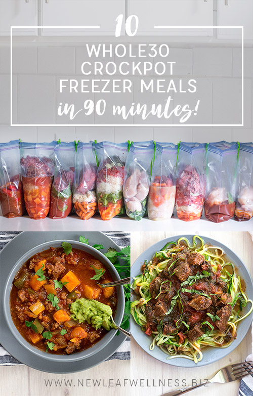 10 Whole30 Crockpot Freezer Meals in 90 Minutes | The Family Freezer