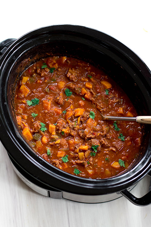 Whole30 Compliant Beef and Sweet Potato Chili Recipe