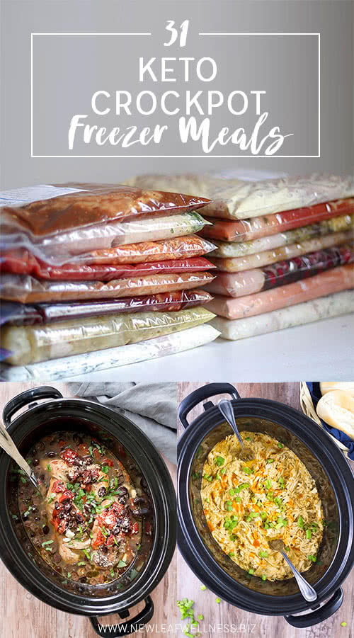 31 Keto Crockpot Freezer Meals