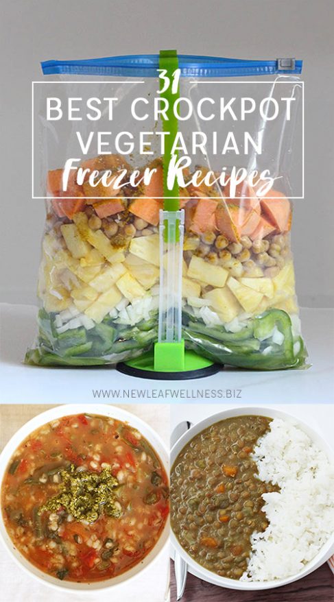 31 Best Vegetarian Crockpot Freezer Recipes | The Family Freezer