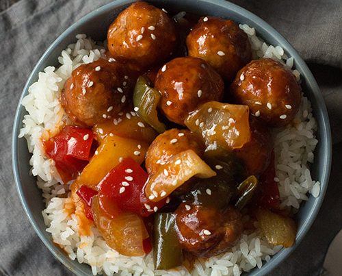 Crockpot Sweet and Sour BBQ Meatballs