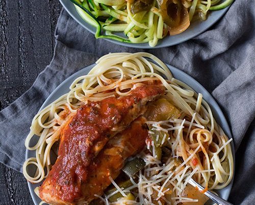 Easy Crockpot Chicken Cacciatore