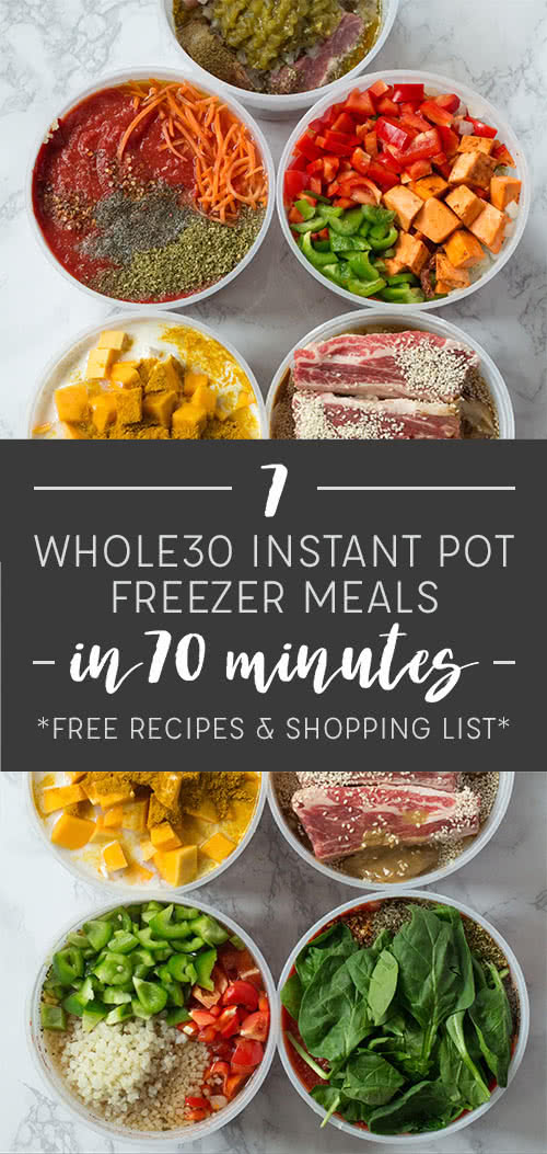 Instant Pot Freezer Meal Prep [Printable] - Confessions of a Fit Foodie