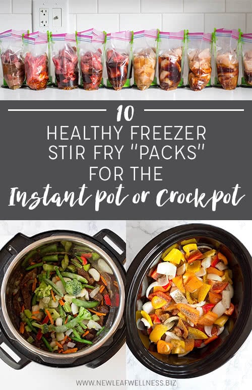 10 Freezer Stir Fry Packs for the Instant Pot or Crockpot