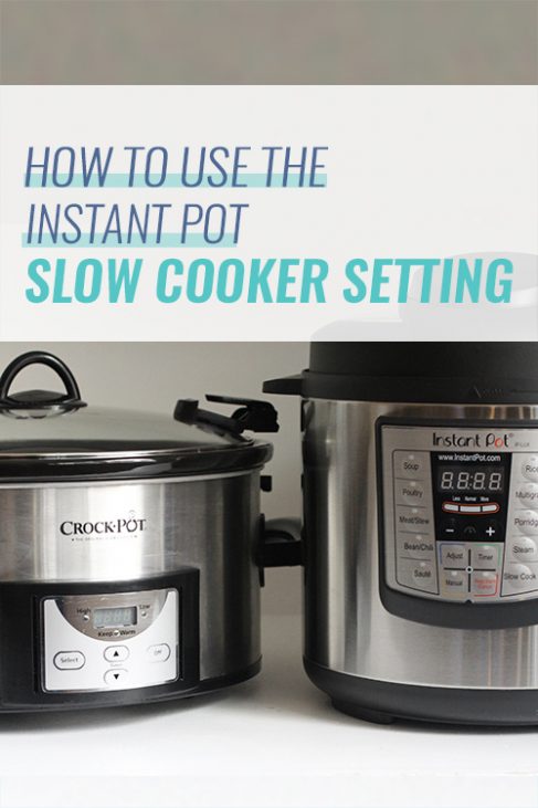 Instant Pot Slow Cooker Manual