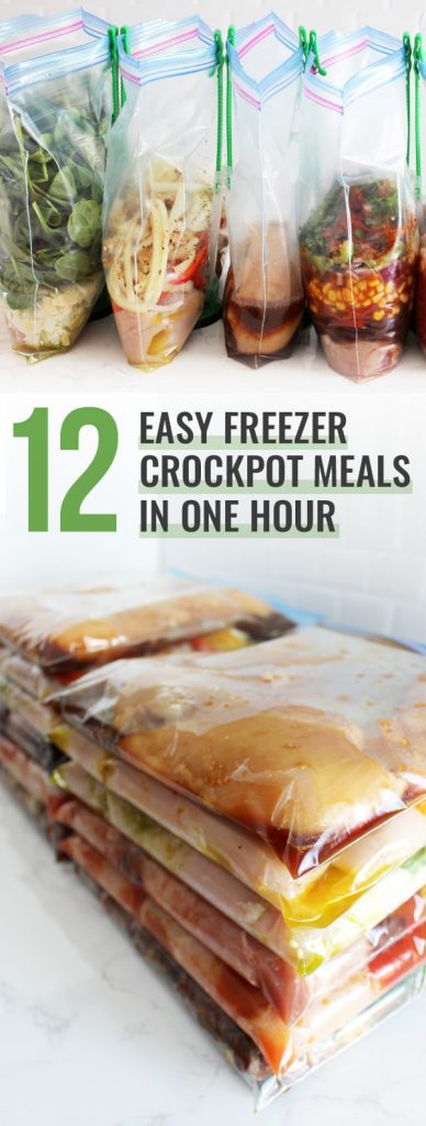 12 Easy Freezer Crockpot Meals in One Hour | The Family Freezer