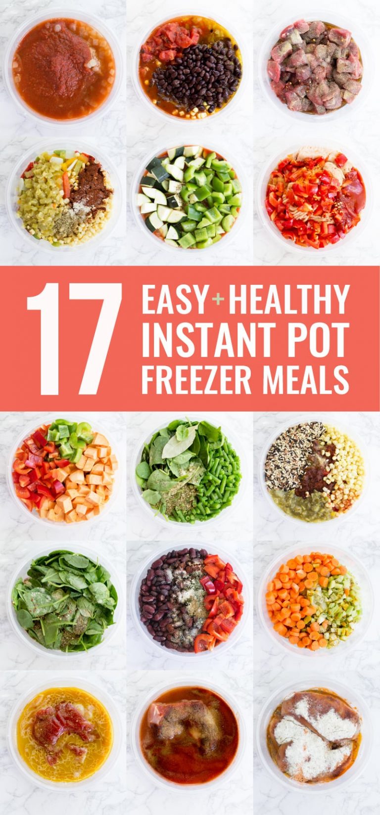 17 Easy And Healthy Instant Pot Freezer Meals 