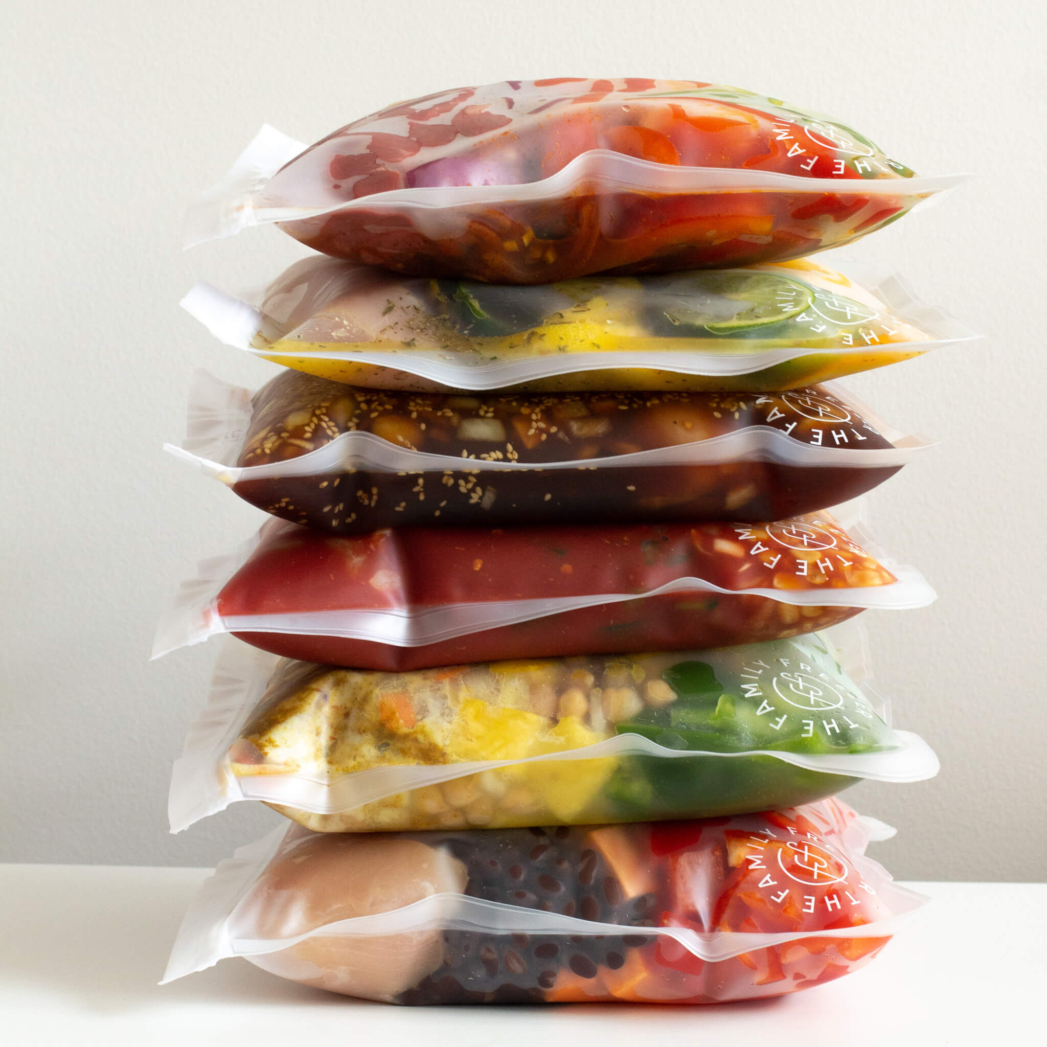 Reusable Gallon Freezer Bags - 6 Pack