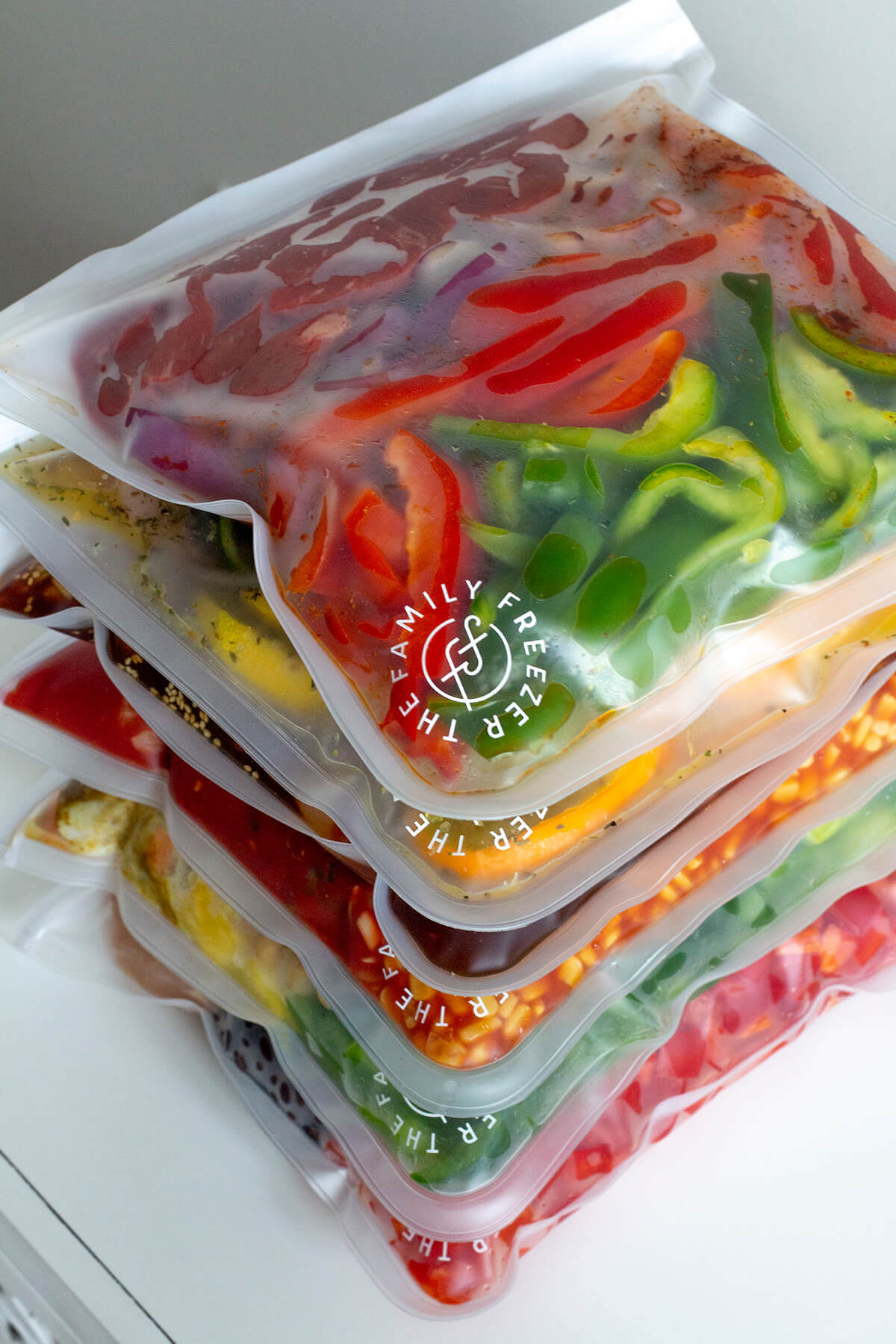 Reusable Gallon Freezer Bags - 6 Pack