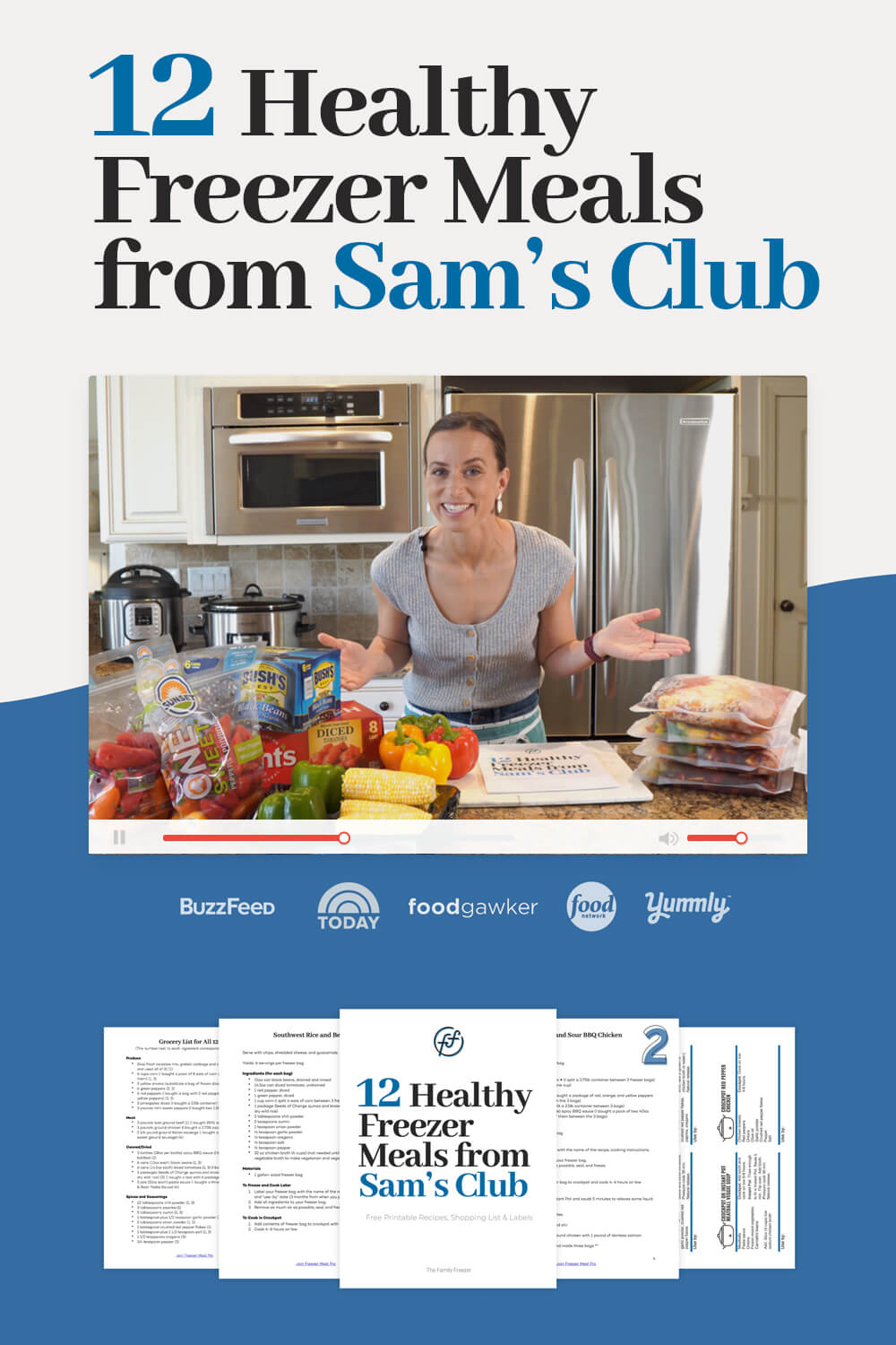 [FREE CLASS] 12 Healthy Freezer Meals from Sam’s Club