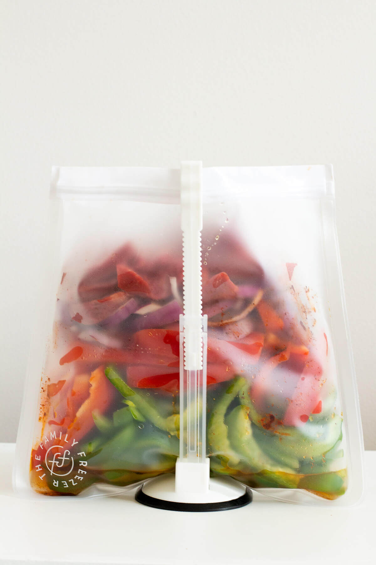 Bag Holder for Plastic Bags, Freezer Meal Ziplock Bag Holder Stand