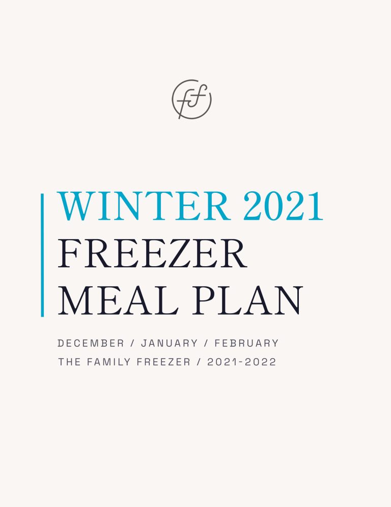 Winter Freezer Meal Plan | The Family Freezer