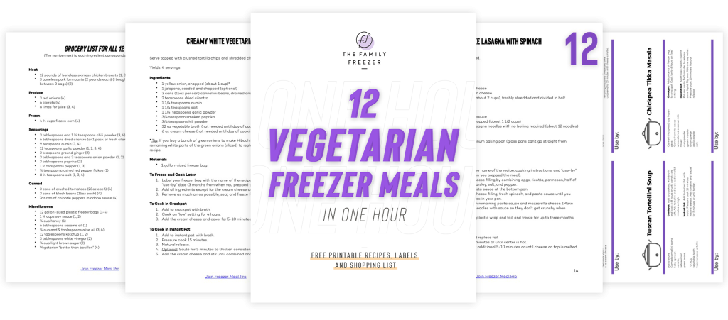 Class: Vegetarian | The Family Freezer