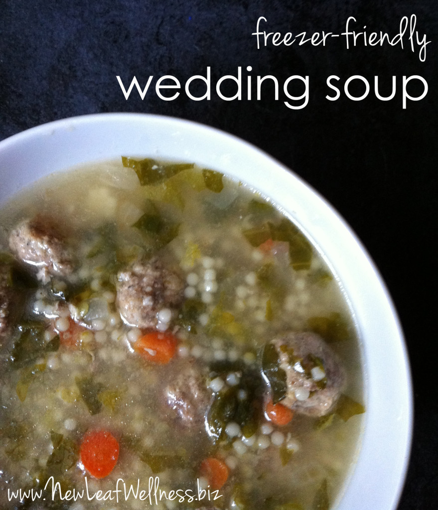 freezer friendly italian wedding soup